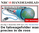 Tatoeagefolder was precies in de roos